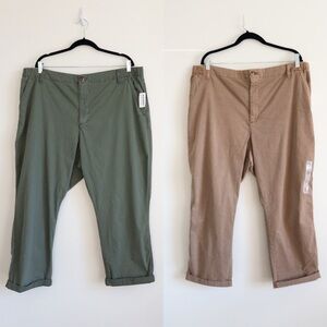 NWT 2 Pairs Old Navy High Rise OG Chino Pants